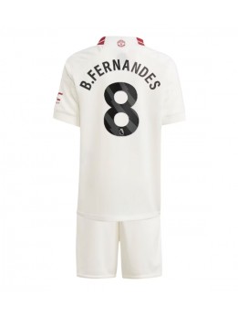 Manchester United Bruno Fernandes #8 Dječji Rezervni Dres kompleti 2023-24 Kratak Rukavima (+ kratke hlače)